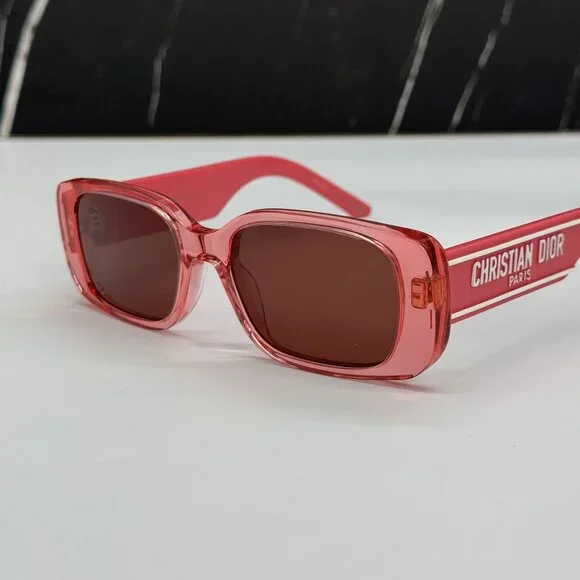NEW DIOR SUNGLASSES DIOR WILDIOR S2U 73D0 SQUARE PINK WOMEN SUNGLASSES Wildior S2U rectangular sunglasses in pink - Dior Eyewear  main image 4
